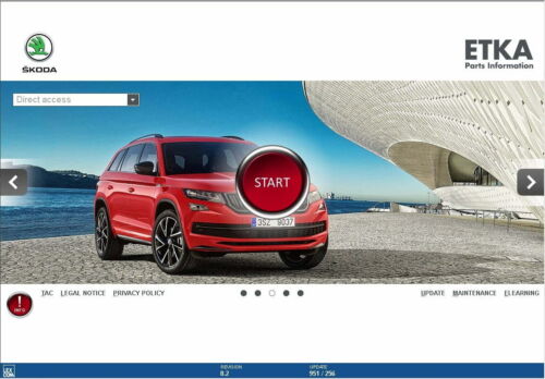 ETKA 8.5 2022/10 Werkstattsoftware Volkswagen/Seat/Skoda/Audi auf Vitual Machine