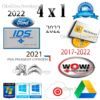 Diagnostic softwares Pack Ford Ids 2022+Renault Can Clip 2022+Wow Wurth 2022+Psa Diagbox 2022 latest versions – instant download
