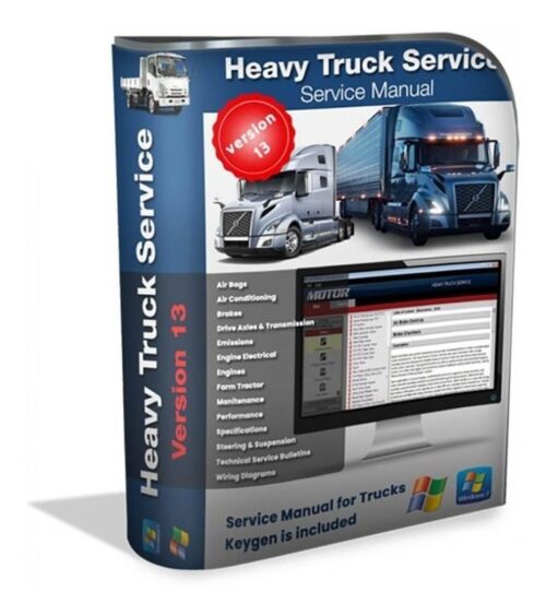 Motor Heavy Truck Service V13 Software de servicio para el mantenimiento del taller de camiones de muchas marcas