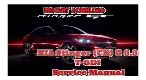 KIA Stinger (CK) G 3.3 T-GDI Global Information System 2019 manual de servicio versión pdf 1100 páginas