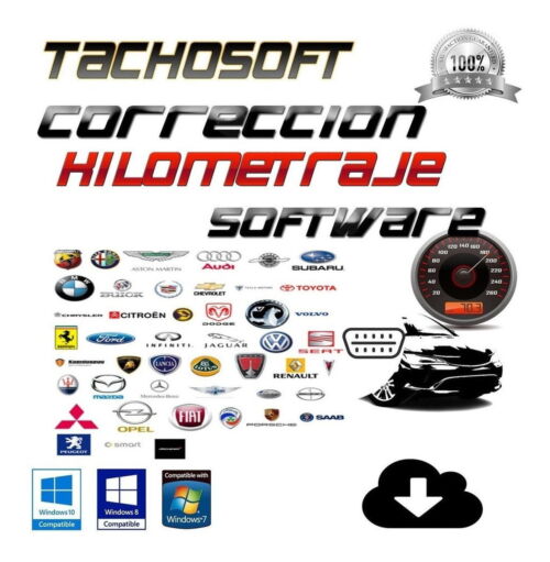 TachoSoft 23.1 Kilometerzähler Tacho DASH Kalibriersoftware+ Bonus