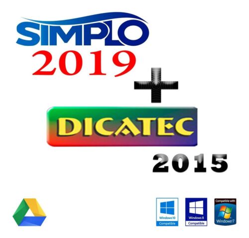Simplo 2019 + Dicatec 2015 última versión softwares diagramas de cableado información coches