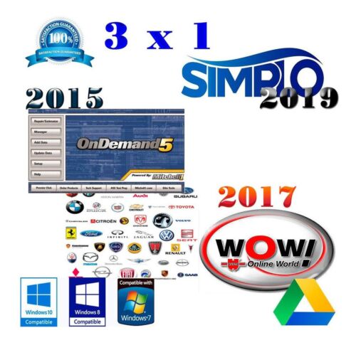 Mitchell+ Wow wurth + Simplo 2019 + gift Promo softwares pack for workshops
