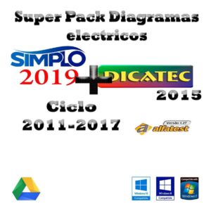 Paquete de software de diagramas de cableado Simplo-Ciclo-Dicatec-Alfatest+bonus-idioma portugués descarga instantánea