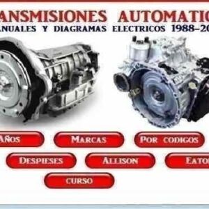 Manuales de reparación de transmisiones automáticas con diagramas para coches de 1988 a 2014