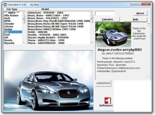 Mileage correction software for Dashboard Auto Carculator V1.1 – instant download