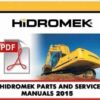 Hidromek Manuales de piezas y de servicio [2015] Versión en pdf