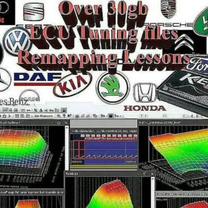 biggest set ecu chip tuning files database 30gb + lessons, for mpps galletto ktag kess