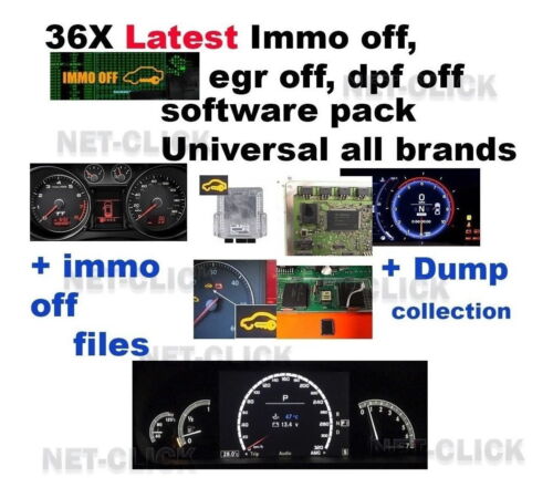 36x softwares pack for Immo Off, Egr off,dpf Off native install windows