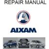 AIXAM manual de taller de reparación 2013 para coches chinos aixam