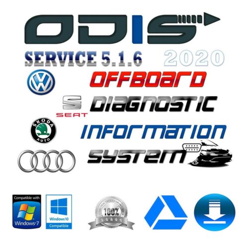 Diagnostic software Odis service 5.2.6+Postsetup 98.0 2020+Firmware+VAS5054 Drivers