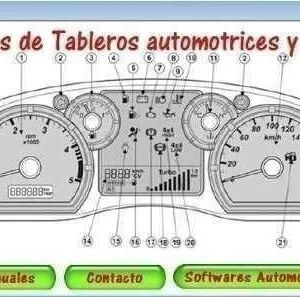 Tablero de instrumentos de automóviles con curso en español