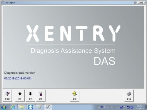 Das Xentry 2020.3 passthru mercedes Benz Scan and programming software For Other Interfaces on virtual machine