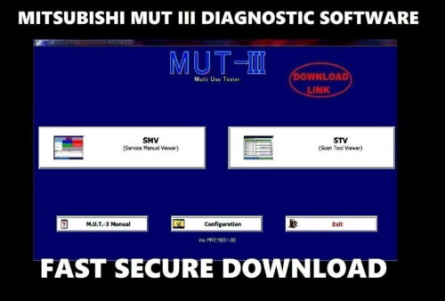 mitsubishi mut 3 2019 mut III v19061 für mitsubishi mut III vci diagnose software