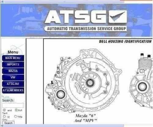 Atsg-Getriebe 2012 Version für Auto-Automatikgetriebe Reparatur pdf Version