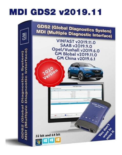 Gm Gds2 & Tech2win 2020 Logiciel de diagnostic préinstallé sur machine virtuelle vmware