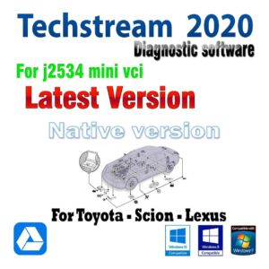 Toyota techstream 2020 para toyota vci j2534 Preinstalado en vmware