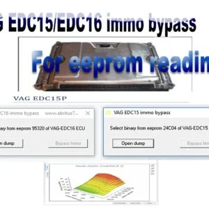 VAG EDC15 immo bypass & VAG EDC16 edc16c34 immo bypass softwares with pdf guides