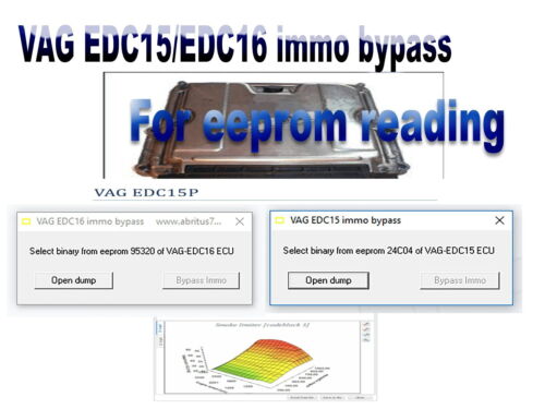 VAG EDC15 immo bypass & VAG EDC16 edc16c34 immo bypass softwares con guías pdf