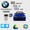 bmw dis tis sss software v44 v57 sss v63 & tis v8 pack preinstalled on vmware instant download