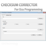 Software corrector de suma de comprobación Calculadora para muchas ECU