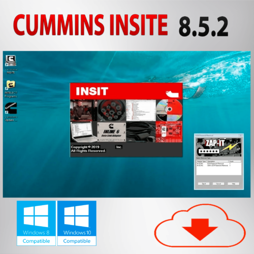 cummins insite 8.5.2 pro software+incal+calibration files 2020 für lkw/bus/schwere maschinen sofortiger download