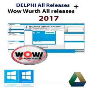 softwares delphi 2017 y wow wurth 2021 con todas las versiones en vmware+ advanced diagnostics instant download