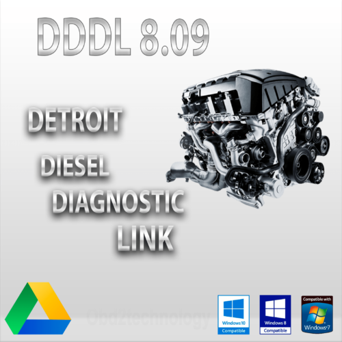 DDDL 8.09 Detroit Diesel Diagnostic Link 8 + Fichiers de dépannage + Keygen Pack complet Téléchargement instantané