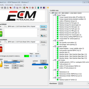 Nuevo software de ajuste de controladores ECM Titanium+26100 para KESS/KTAG/MPPS/GALLETTO