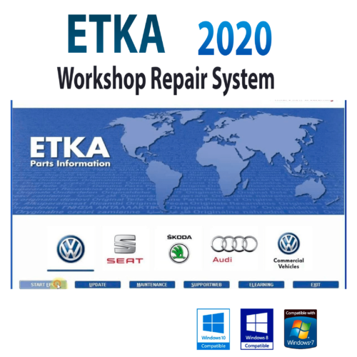 ETKA 8.1 2020 Werkstattsoftware Volkswagen/Seat/Skoda/Audi mit VIN Suche Sofort-Download