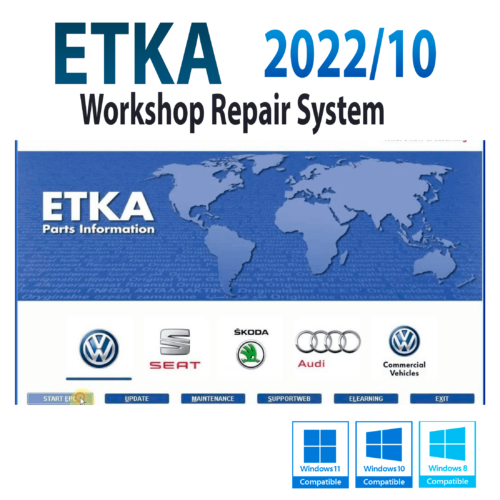 ETKA 8.5 2022/10 Werkstattsoftware Volkswagen/Seat/Skoda/Audi auf VMware