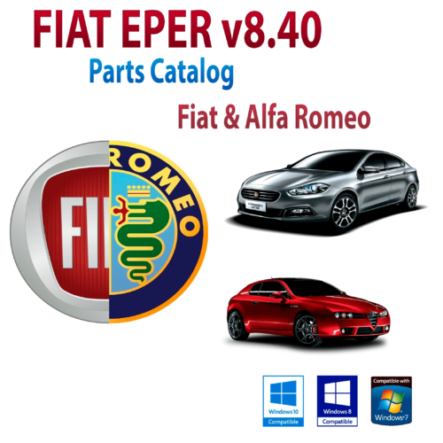 Fiat eper V8.40 mehrsprachig 05.2014 Teilekatalog VIN Chasis Suche Sofort-Download