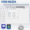 ford and mazda outcode incode calculator pin 2020 version full of functions instant download