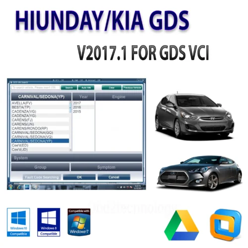 hyundai & kia gds 2017 software update english usa/europe regions native install instant download
