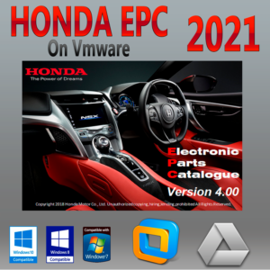 Honda EPC 2021 Catalogue électronique des pièces Version Honda / Acura VMware Téléchargement instantané