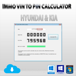 immo off hyundai & kia encoder pin to vin and vice versa instant download