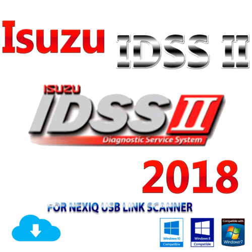 ISUZU IDSS II 2018 Système de diagnostic et de service ISUZU pour Nexiq USB Link Scanner Téléchargement instantané