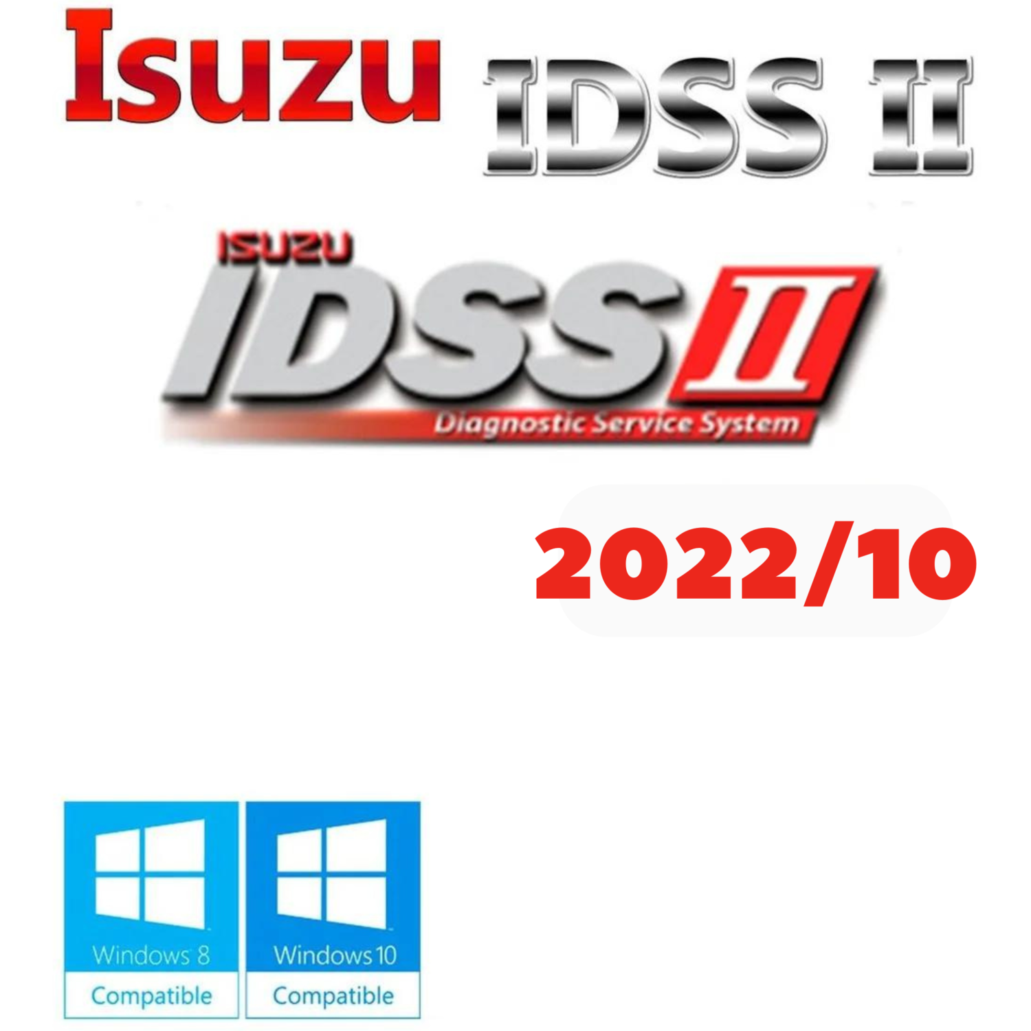 Sistema de servicio de diagnóstico ISUZU US IDSS II 2022/12 para Nexiq USB Link