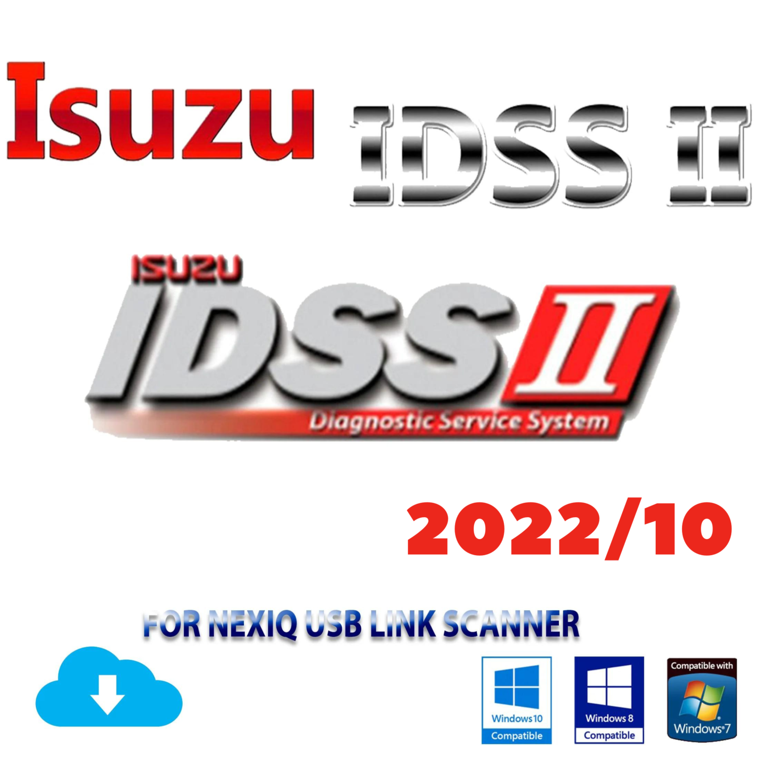 isuzu us idss ii 2022/12 diagnostic service system for nexiq usb link