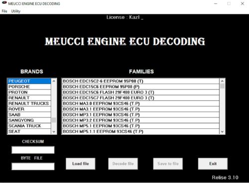 Immo Off Software Meucci Engine ECU Decoding V3.1 2018 Version Sofort-Download