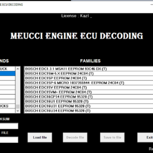 Immo Off Logiciel Meucci Moteur ECU Décodage V3.1 Version 2018 Téléchargement instantané
