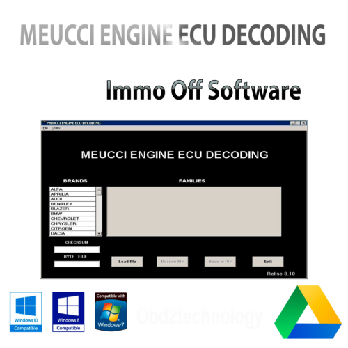 meucci motor ecu dekodierung 3.1 software für immo off inmobilizer instant download