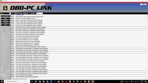 obd pc link 2.1 obd2 diagnostic trouble codes look up database software