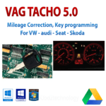 Vag Tacho 5.0 software de reparación de kilometraje Ecu Bsi Airbag versión 2018