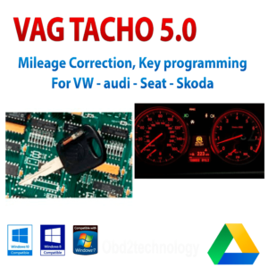 vag tacho 5.0 mileage repair software ecu bsi airbag 2018 version instant download