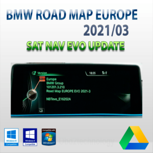 bmw road map sat nav update europe evo 2021 3 map link (september 2021 latest) instant download