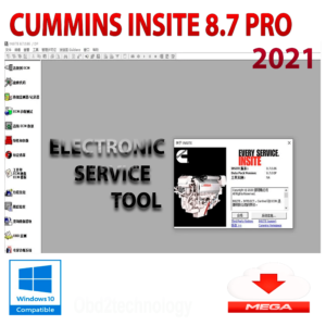 cummins insite 8.7 pro 2021 electronic service tool 8.7.086 outil de diagnostic avec keygen instant download