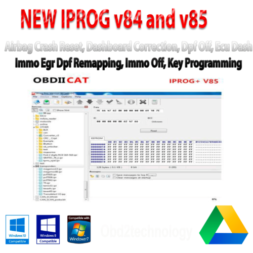 IPROG Pro V85 Software Immo + Mileage + Airbag Reset für Carprog / Iprog und mehr sofortiger Download