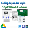 opel gm chevrolet vauxhall engineering coding repair ecu virgin softwares package instant download