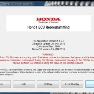 J2534 Honda Pass-Thru Reprogram CMU 2020 Files for ecu programming